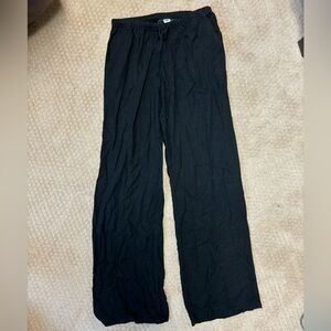 H&M Black Linen Pants